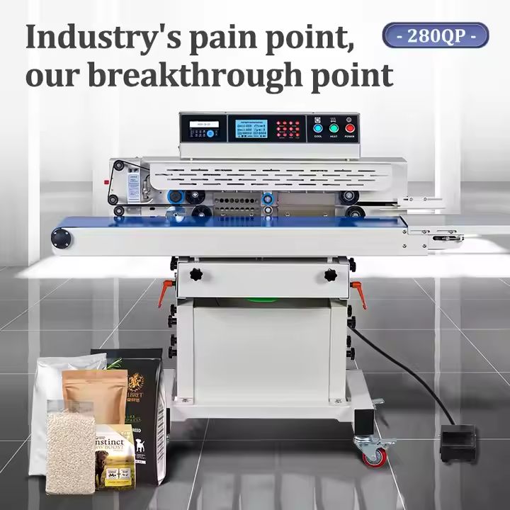 Smart Industrial Vacuum Sealer Machine for Nitrogen Gas Filling Date Printing Plastic Paper Bags for